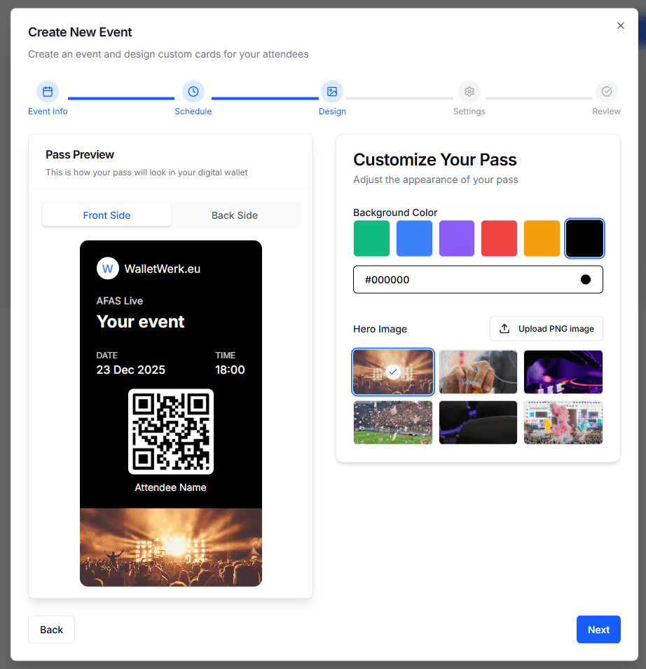 WalletWerk Visual Designer